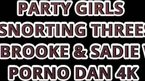 Cuties Amy Brooke Take Hard Anal in Group Fuck Session