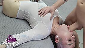 Naughty little girl safada enjoyed her mama's cock very much