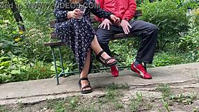 hey, why does my curvy mother-in-law take my cum outside?