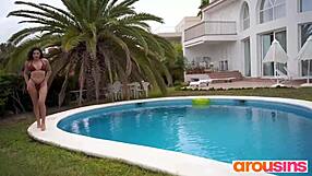 I love playing with shaved pussy in lingerie