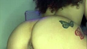 Stuffing My Pretty Tight Pussy With Big Black Dildo