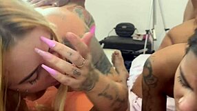 Lost Video of Young Orgy with Big Clits and Ass Fingering