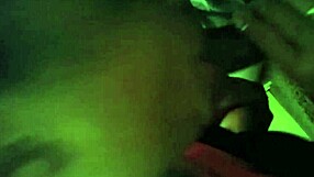 Busty redbone gives sloppy blowjob to big black cock