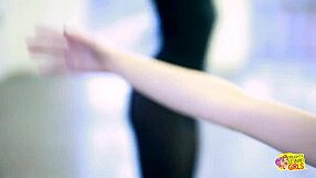 These lesbian ballet dancers have a beautiful foot fetish and they licked each others feet