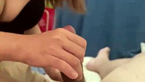 I’m So Nervous Giving You A Handjob Before Work. Skinny Babe In Bathroom Makes It Unforgettable.