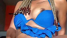 hey temi, why so horny for dick using that dildo on your tight african pussy?