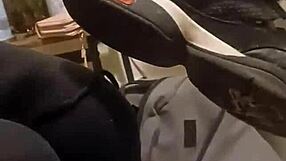 Friend Has Fun Trashing My Sneakers In Detailed Action