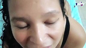 Milf SWALLOWING Cum in JUICY Submissive Action