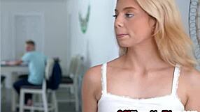 jojo austin bends over for stepbro's big cock blowjob