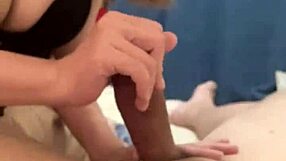 I’m So Nervous Giving You A Handjob Before Work. Skinny Babe In Bathroom Makes It Unforgettable.