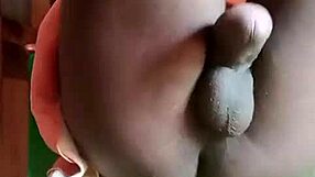 I can't believe how this local Kenyan shemale with a huge cock cums so hard in solo play.