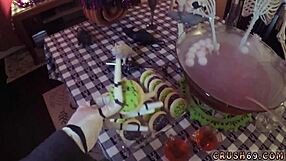 What’s step mom hiding from step dad with ally’s daughter nearby?