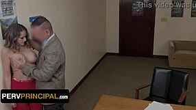 I saved my prankster stepson from expulsion by sucking the principal’s monster cock in the office