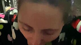 pov sucking dick in a fun game with wet licking