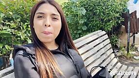 Putalocura - Michi the Peruvian Teen with Big Tits Sucks Torbe