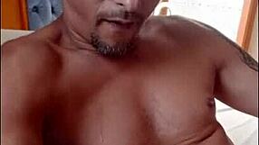 Brazilians Mature Tattoo Guy Gets Handjob And Bareback Cumshot!