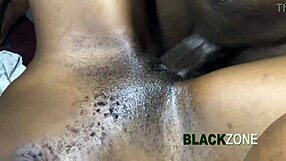 Ebony teen takes cum in small booty