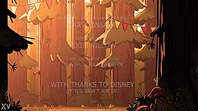 Cartoon Solo Adventure in Gravity Falls Hentai Scene