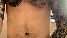 Intense public bathroom jerk leading to orgasm!