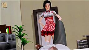 big tits in harem hotel game