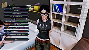 big tits in harem hotel game