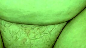 Cumming on wife's big ass and pussy on desk