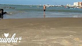 i saw hot sabrina prezotte on the beach, took her home, and passionately fucked her ass in the shower