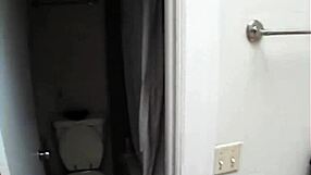 Hot couple engages in handjob, blowjob, and fucking with closeup views of natural tits and cumshot