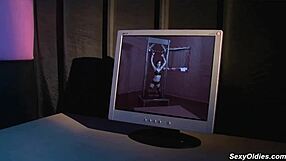 Huge fake tits brunette british milf gets fucked