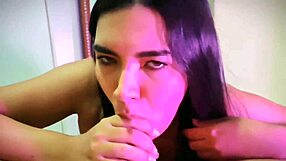 Insane deep throat leads to facial cumshot