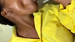 Woman Milks Monster Cock On Desk, Cum On Tits