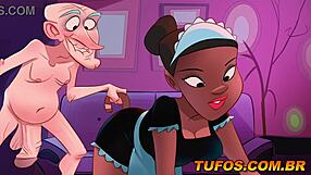 the old man with a big cock fucks the young girls