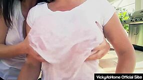 big boobed vicky vette gets her wet pussy licked by jelena jensen