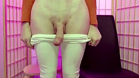 tiny asian customer slammed by two hung trannies in trial room