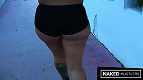 Big booty Latina baddie rides a tall dark stud in Florida. Outdoor action ends with a messy cumshot on her curves.