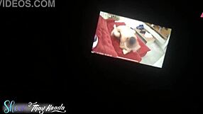 Wife fucks friend on sofa caught on security cam