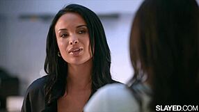 Vixenplus teacher Anissa shows student Violet a flirty lesson