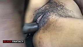 missionary gets me so wet, i can’t even think straight. squirting all over with that big ebony clit, man!