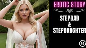stepdad's bride offers a secret blowjob in a hidden room. her first time with stepdaddy unfolds quietly.