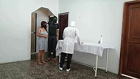 Cheating whore bent over by her kinky doctor for a wild ride! Shocking roleplay!