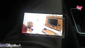 Wife fucks friend on sofa caught on security cam