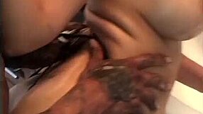 ebony takes massive bbc in her big asshole for cumshot!