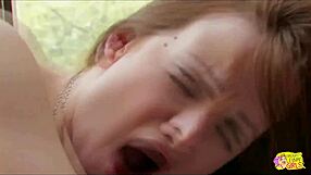 Humping Double Ended Dildo In Doggy Style