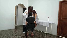 Cheating whore bent over by her kinky doctor for a wild ride! Shocking roleplay!