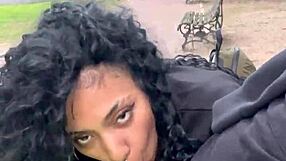 Latina Teen Sucks Black Cock In Buenos Aires Park