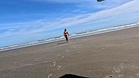 Couple fucks on beach