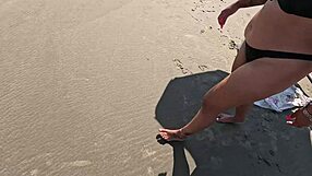 Couple fucks on beach