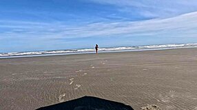 Couple fucks on beach