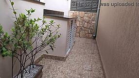 Curvy Milf Teases Gas Delivery Guy with Cum-Covered Exhibitionist Charm