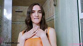 stunning czech model took relaxing shower after casting